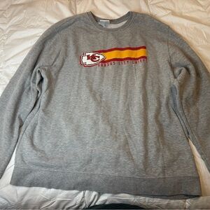 Gray Kansas City Chiefs Team Apparel Sweater